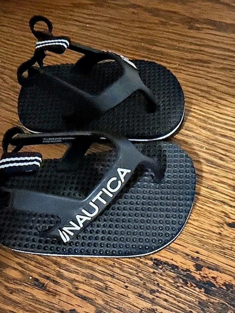 Nautica baby Black Flip Flop Sandals